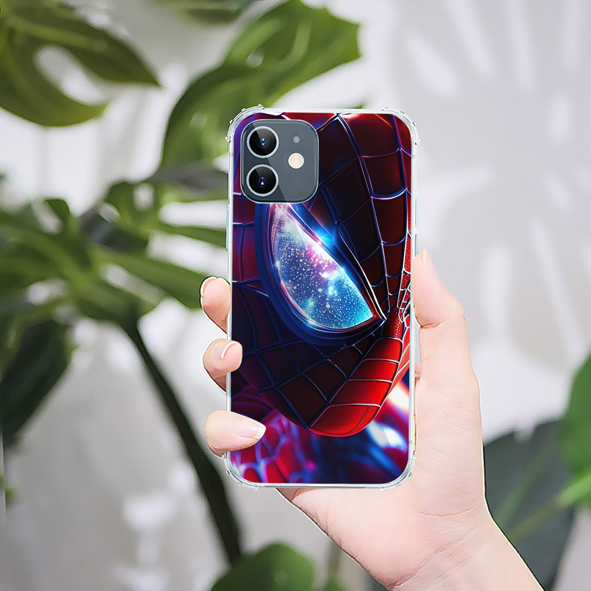（画像用） Spider Man スパイダーマン 【iPhone 12シリーズ対応】透明スマホケース（クリアソフトケース）